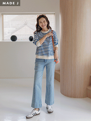 [MADE] Signature Semi-Wide Denim Pants