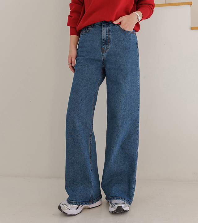 Annyou Cover Semi-Wide Denim