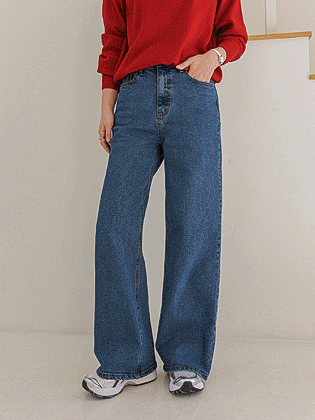 Annyou Cover Semi-Wide Denim