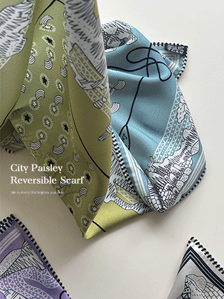 City Paisley Reversible Scarf