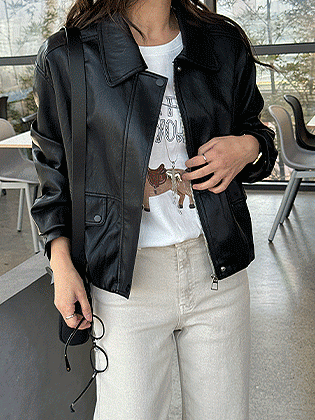 Tailored Blouson Leather Jacket