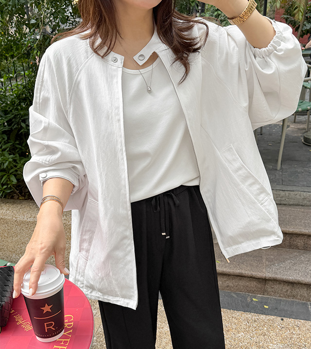 Cocoon Balloon Fit Half Jumper