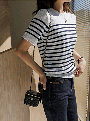 Breeze Stripe Boucle Knit