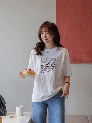 Cartoon Mickey short-sleeve T-shirt