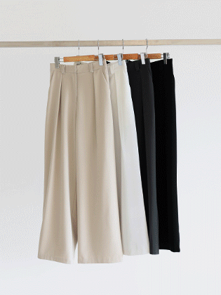 Mood Pintuck Wide Slacks
