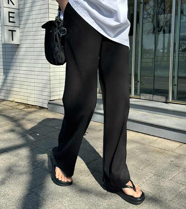 Stretchy Tension Elastic Waist Pants