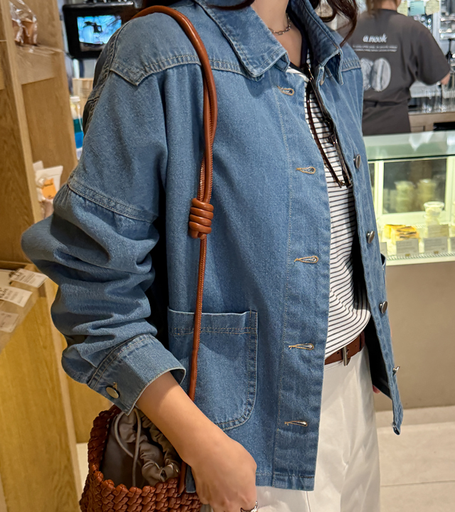 Slow Button Denim Jacket