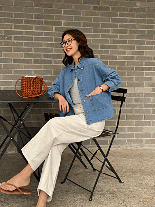 Slow Button Denim Jacket