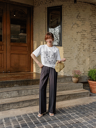 Paisley short-sleeve tee