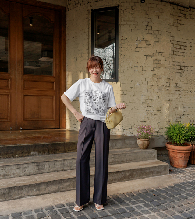 Paisley short-sleeve tee