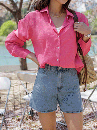 Leel Sheer Crinkle Shirt