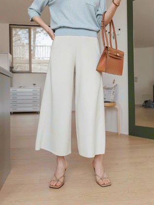 Light Cheese Wide Culottes