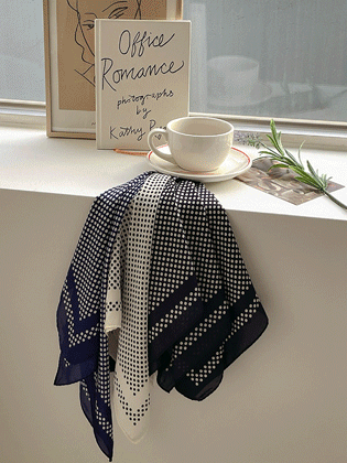 Dot square scarf