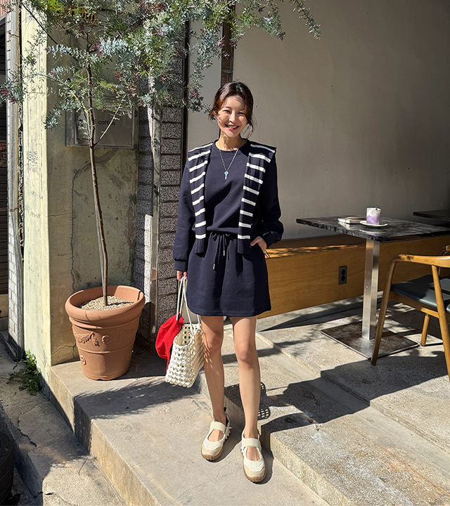 Marie Sweatshirt and Skirt Set (Shawl Set)