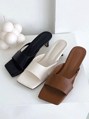 Kinel square slipper heels