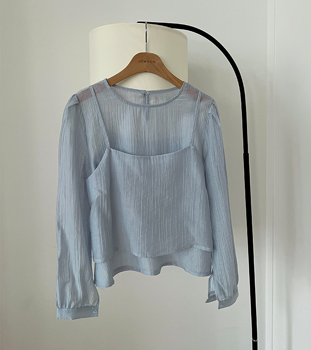 Layple Sheer Bustier Blouse