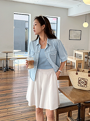 Soléa denim shirt jacket