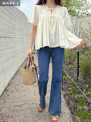 [MADE] Ramud shirring blouse