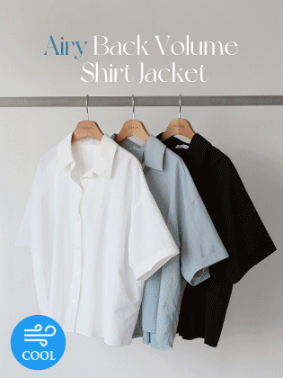 Airy Back Volume Shirt Jacket