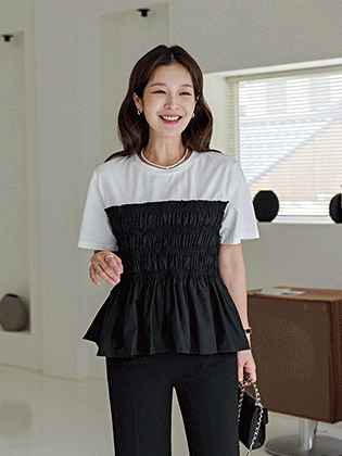 Lissom layered t-blouse