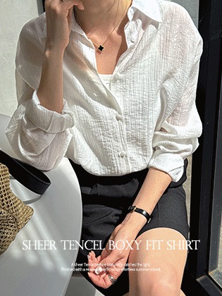 Sheer Tencel Boxy Fit Shirt