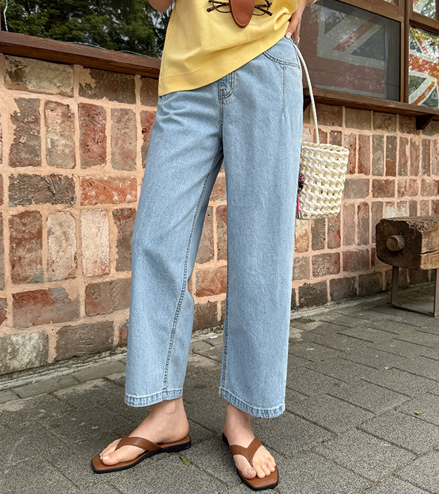 Summer Dart Cut Baggy Denim Pants