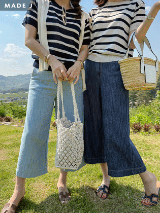[MADE] Linen-like Crooked Denim Pants