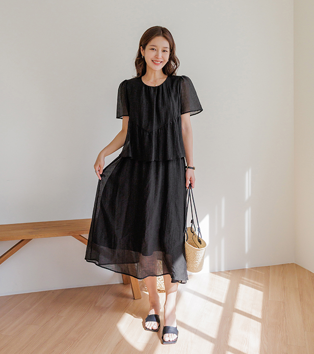 Sure two-piece frill dress