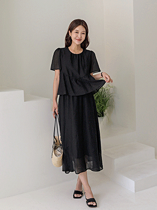 Sure two-piece frill dress