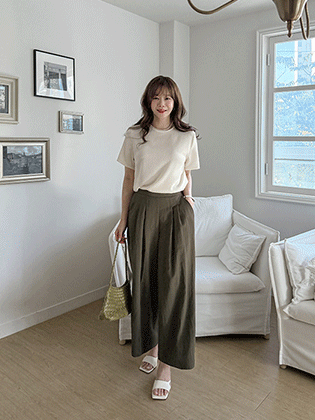 Cool Easy Wrinkle Wide Slacks