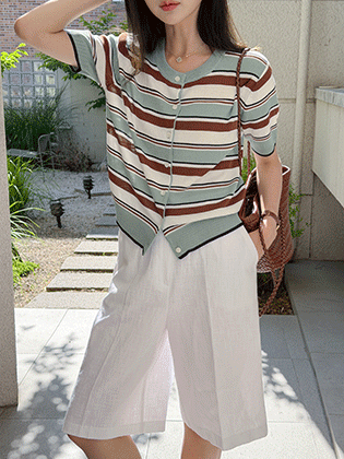 Belle Linen Bermuda Pants