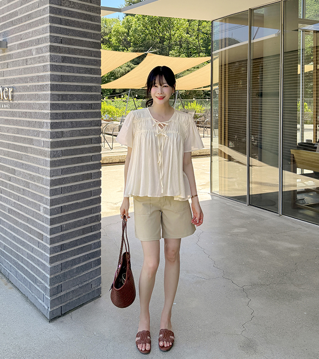 [MADE] Ramud shirring blouse