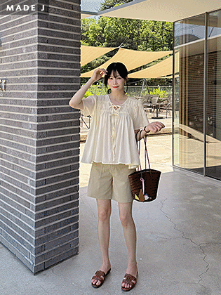[MADE] Ramud shirring blouse