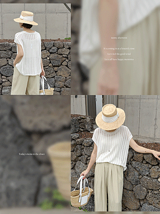 Wavy Scallop Tencel Knit