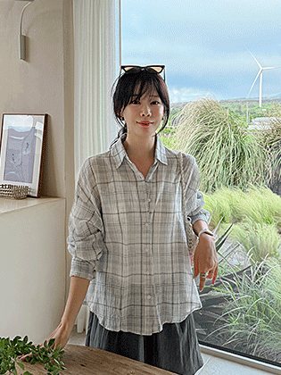 Lois Wrinkle Check Shirt