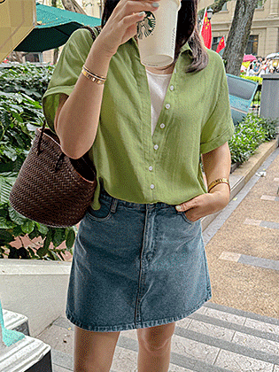 Mar layered Tencel shirt