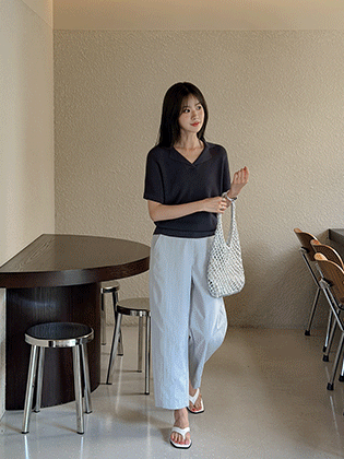 Cent Open Collar Knit