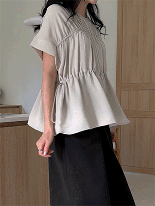 Bonne Shirred Blouse