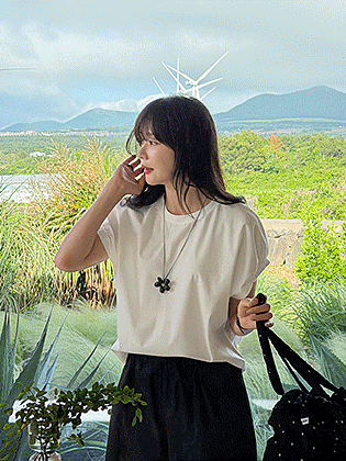Dia Sleeve Banding Tee 