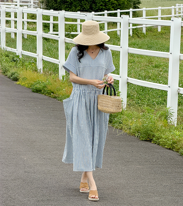 Fomi Seersucker String Dress