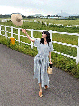 Fomi Seersucker String Dress