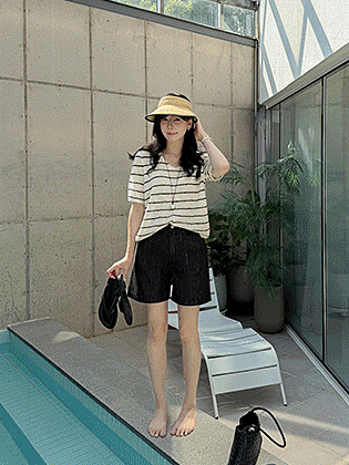 (Non-Fade/Cotton) Dew Premium Ring Yarn Shorts