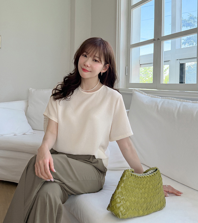 [MADE] Bloom Wrinkle Blouse
