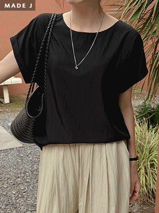 [MADE] Cuban Boat Neck Blouse 