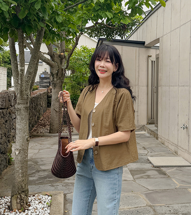 Loeb Stitch Linen Jacket