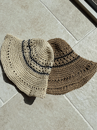 Double Line Branch Bucket Hat