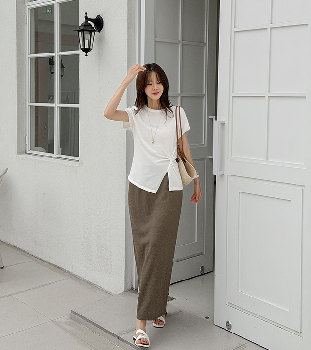Edge side twist knit