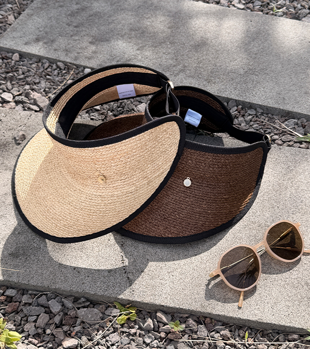 Noah Rivet Raffia Sun Cap