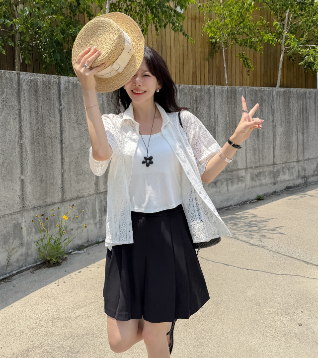 Nerf Lace Loose Fit Shirt
