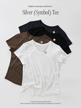 Silver Symbol Short Sleeve T-shirt